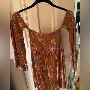 Off the shoulder tube top dress